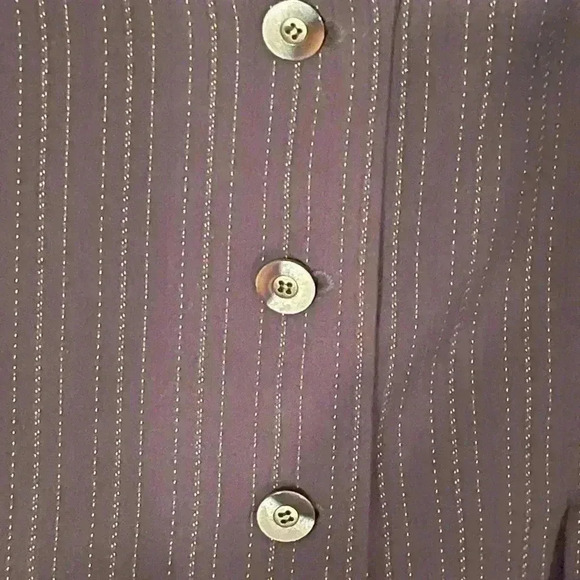 Tahari size 14 Brown Striped Blazer‎ - Picture 4 of 6